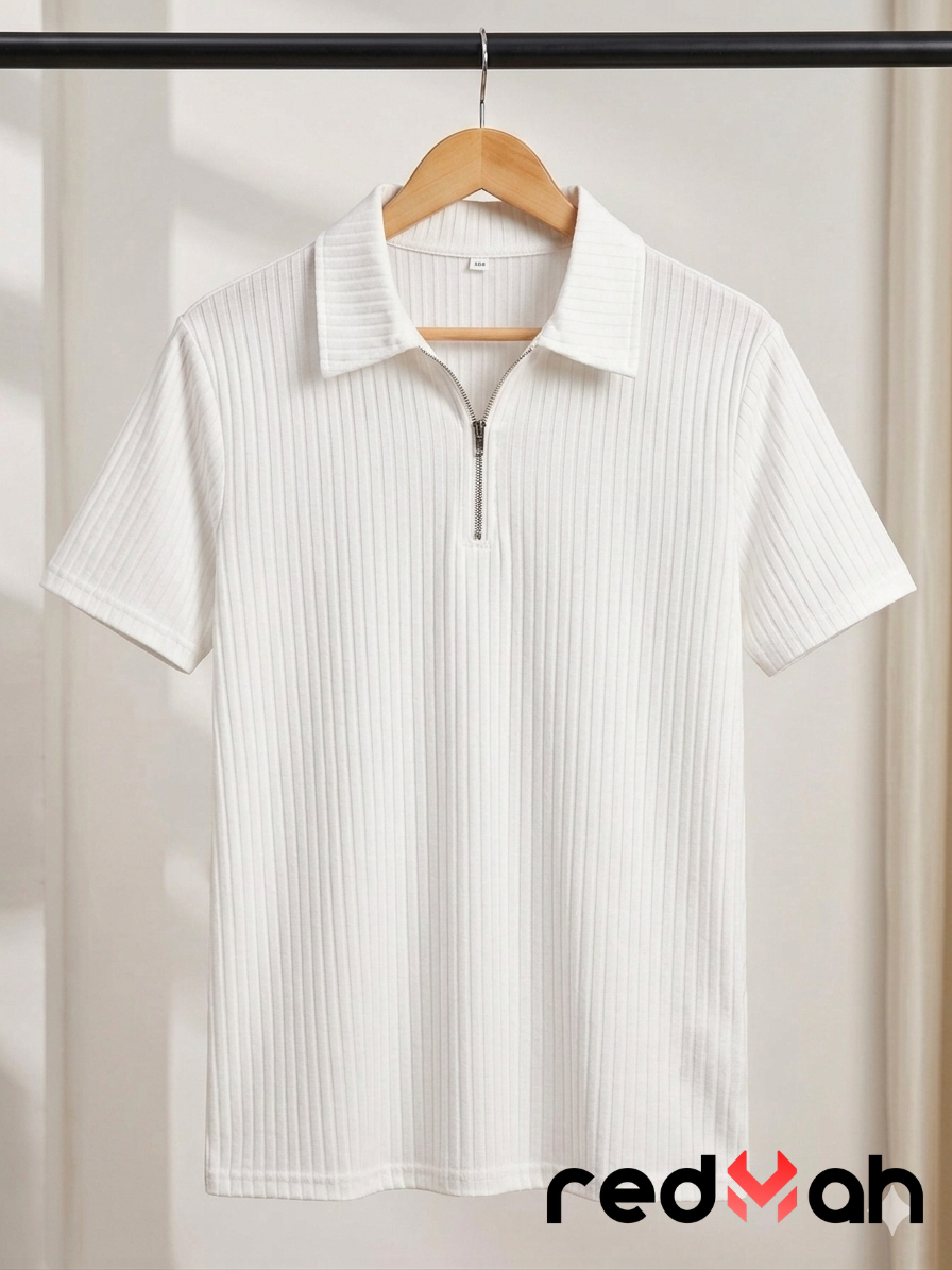 Zipper T-Shirt (White)