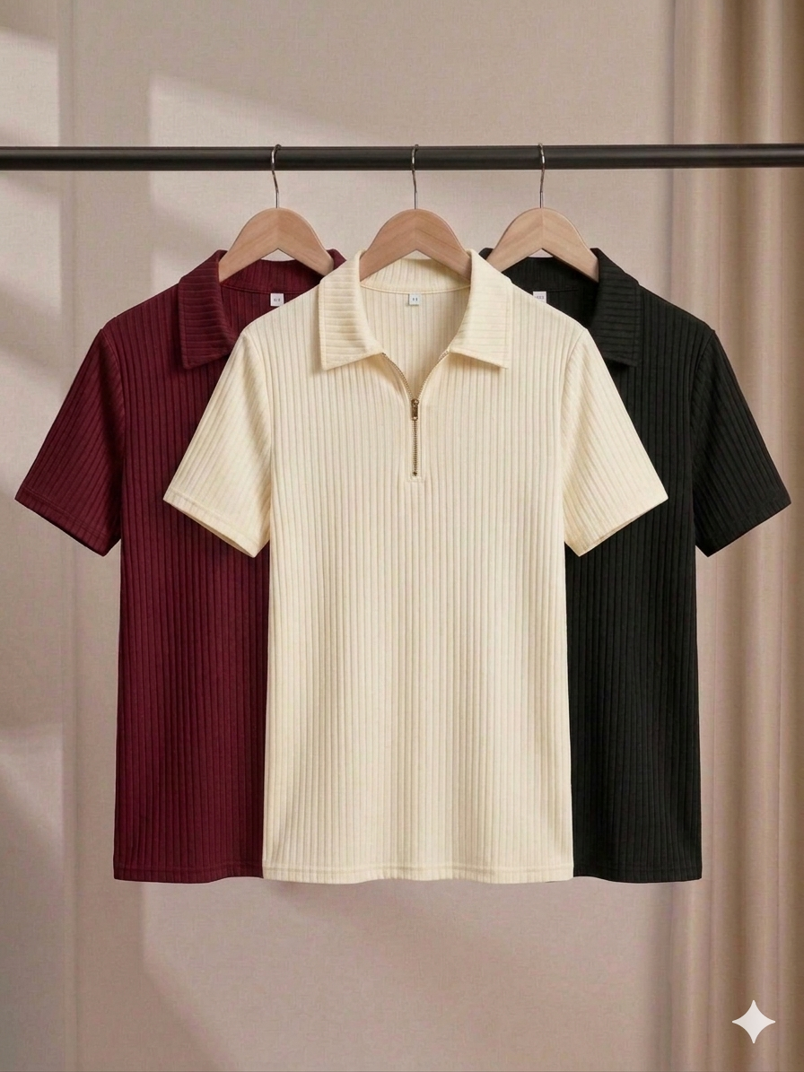 Zipper Combo(Brown+Maroon+Black)